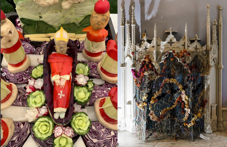 Narrazione floreale in mostra