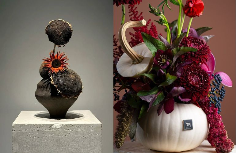 Composizioni floreali Halloween tra gotico e ironico