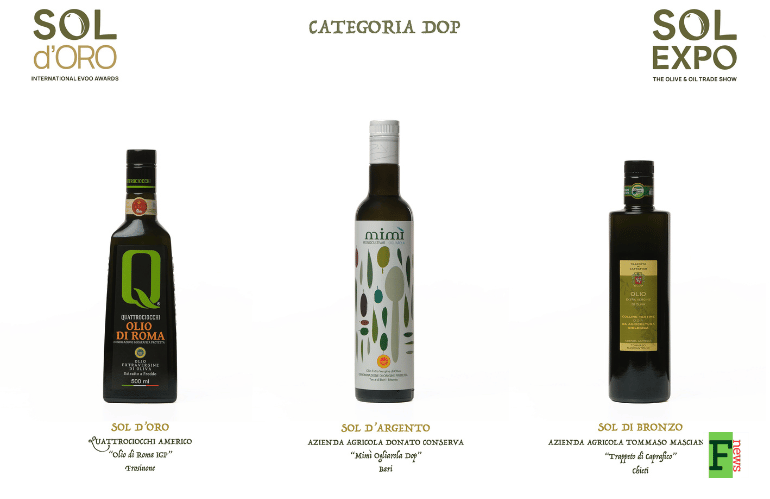 Sol d'Oro 2026 Categoria Dop vincitori
