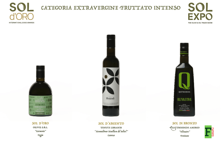 Sol d'Oro 2026 Extravergine Fruttato Intenso vincitori